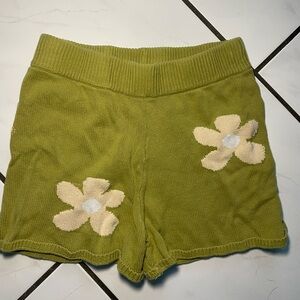 Green floral Sofie shorts